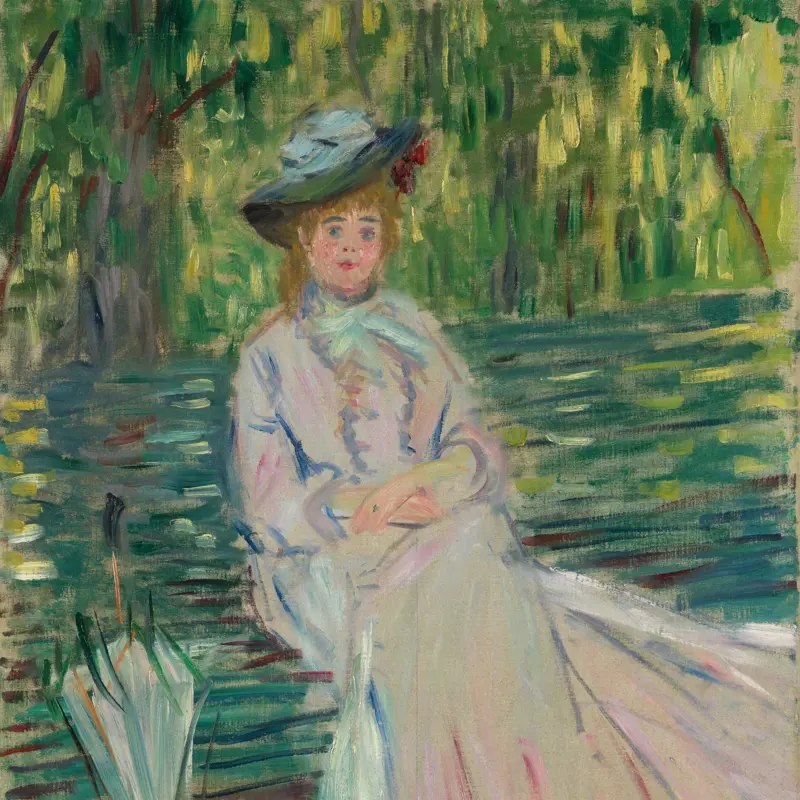 Woman Seated on a Bench