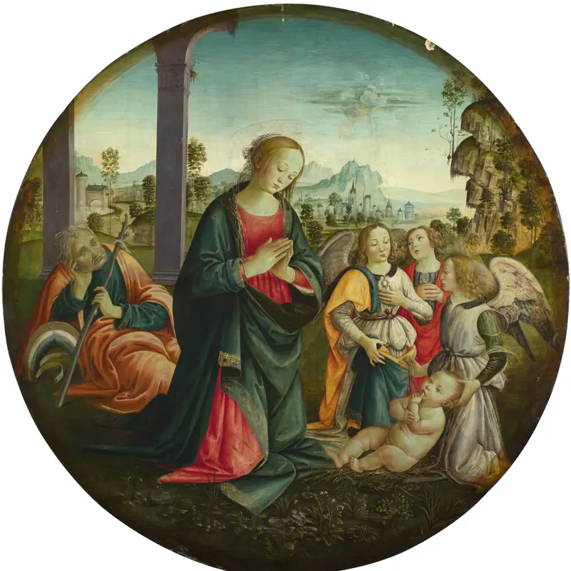 The Holy Family with Angels