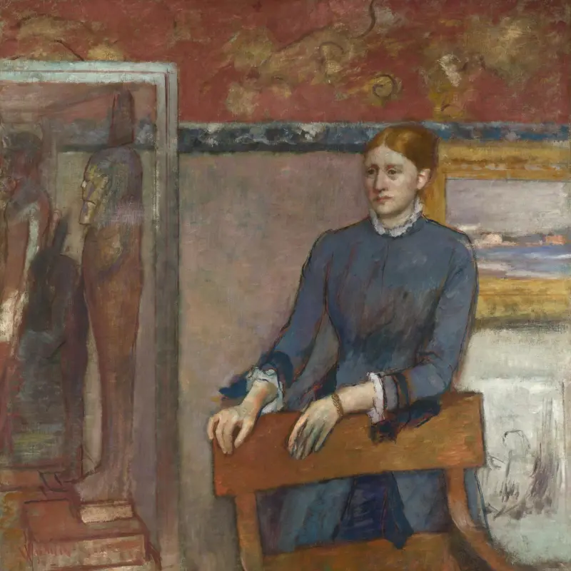 Hélène Rouart in her Father's Study