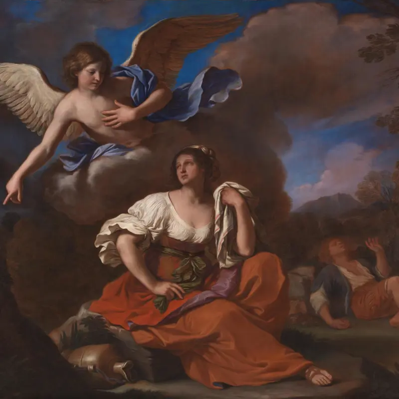 The Angel appears to Hagar and Ishmael